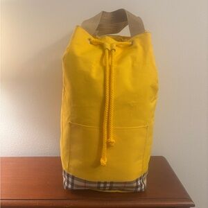 Burberry Canvas Bucket Bag